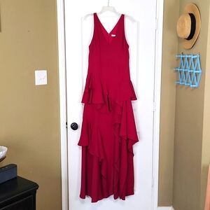 Fushia Halston Formal Dress, size 10